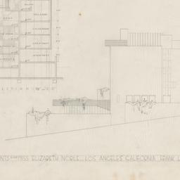 Cross section, north side e...