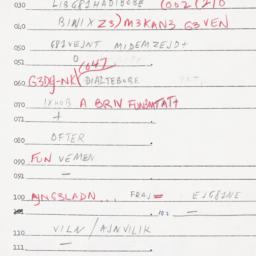 Eastern questionnaire, answ...