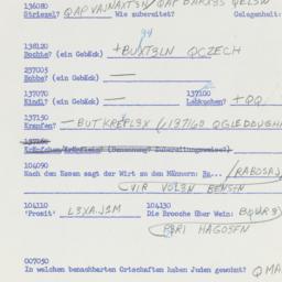 Western questionnaire, answ...