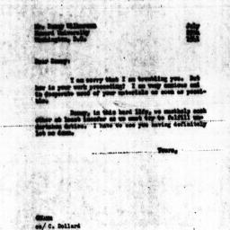 Letter from Charles Dollard...