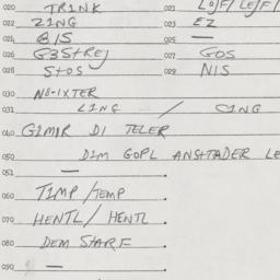 Eastern questionnaire, answ...