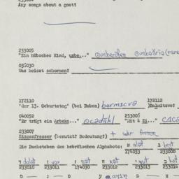 Western questionnaire, answ...