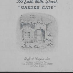 Garden Gate, 355 E. 86 Street