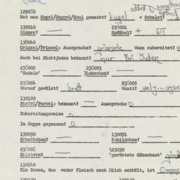 Western questionnaire, answ...