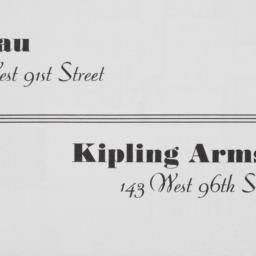 Kipling Arms, Mirabeau, 143...