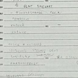 Eastern questionnaire, answ...