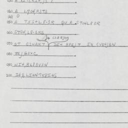 Eastern questionnaire, answ...