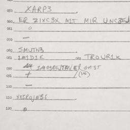 Eastern questionnaire, answ...