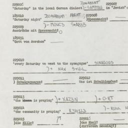Western questionnaire, answ...