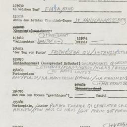 Western questionnaire, answ...