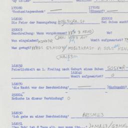 Western questionnaire, answ...