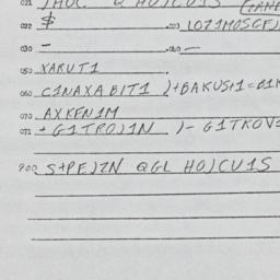 Eastern questionnaire, answ...