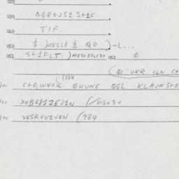 Eastern questionnaire, answ...