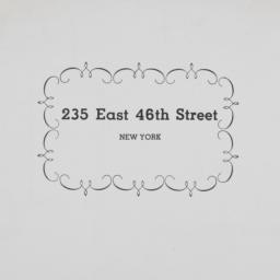 235 E. 46 Street, 235 East ...