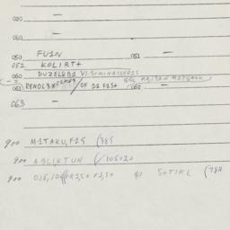 Eastern questionnaire, answ...