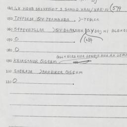Eastern questionnaire, answ...