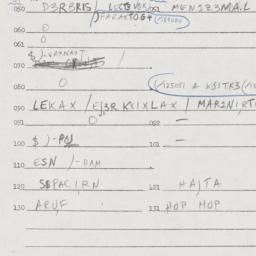 Eastern questionnaire, answ...