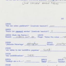 Western questionnaire, answ...