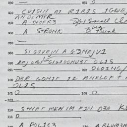 Eastern questionnaire, answ...