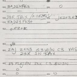 Eastern questionnaire, answ...