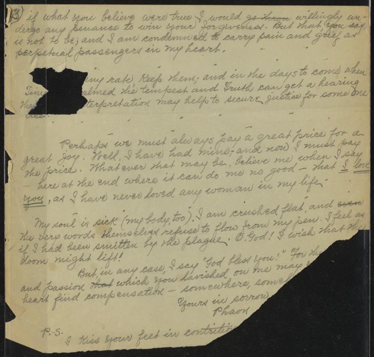 No. 43 If what you believe were true, undated : autograph manuscript fragmented draft
