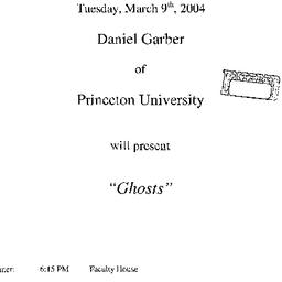 Announcements, 2004-03-09. ...