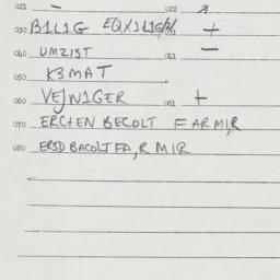 Eastern questionnaire, answ...