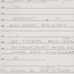 Eastern questionnaire, answ...