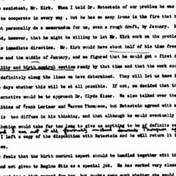 Memorandum from Dorothy Swa...