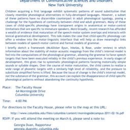 Announcements, 2014-03-06. ...