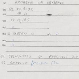 Eastern questionnaire, answ...