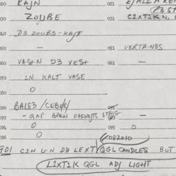 Eastern questionnaire, answ...