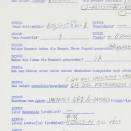 Western questionnaire, answ...