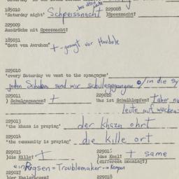 Western questionnaire, answ...
