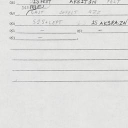 Eastern questionnaire, answ...
