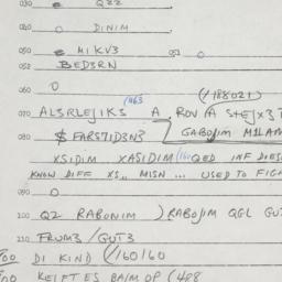 Eastern questionnaire, answ...