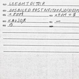 Eastern questionnaire, answ...