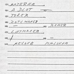 Eastern questionnaire, answ...