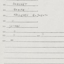 Eastern questionnaire, answ...