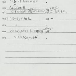 Eastern questionnaire, answ...