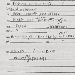Eastern questionnaire, answ...