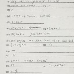 Eastern questionnaire, answ...