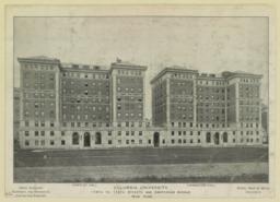 Hartley Hall. Livingston Hall [now Wallach]. Columbia University, 114th to 116th Streets and Amsterdam Avenue, New York. McKim, Mead & White, Architects. Harry Alexander, Electric and Mechanical Contracting Engineer