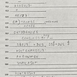 Eastern questionnaire, answ...
