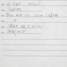 Eastern questionnaire, answ...