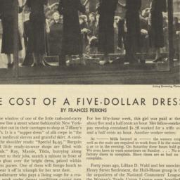 Cost of a Five-Dollar Dress