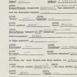 Western questionnaire, answ...