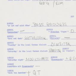 Eastern questionnaire, answ...