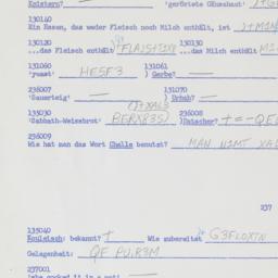 Western questionnaire, answ...