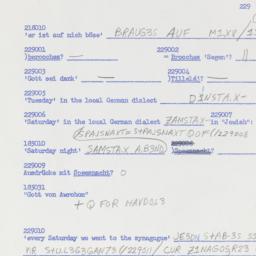 Western questionnaire, answ...